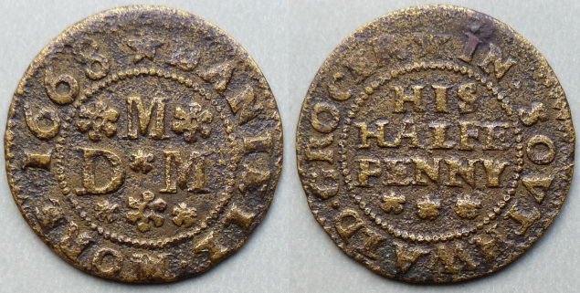 Southwold, Daniell More 1668 halfpenny